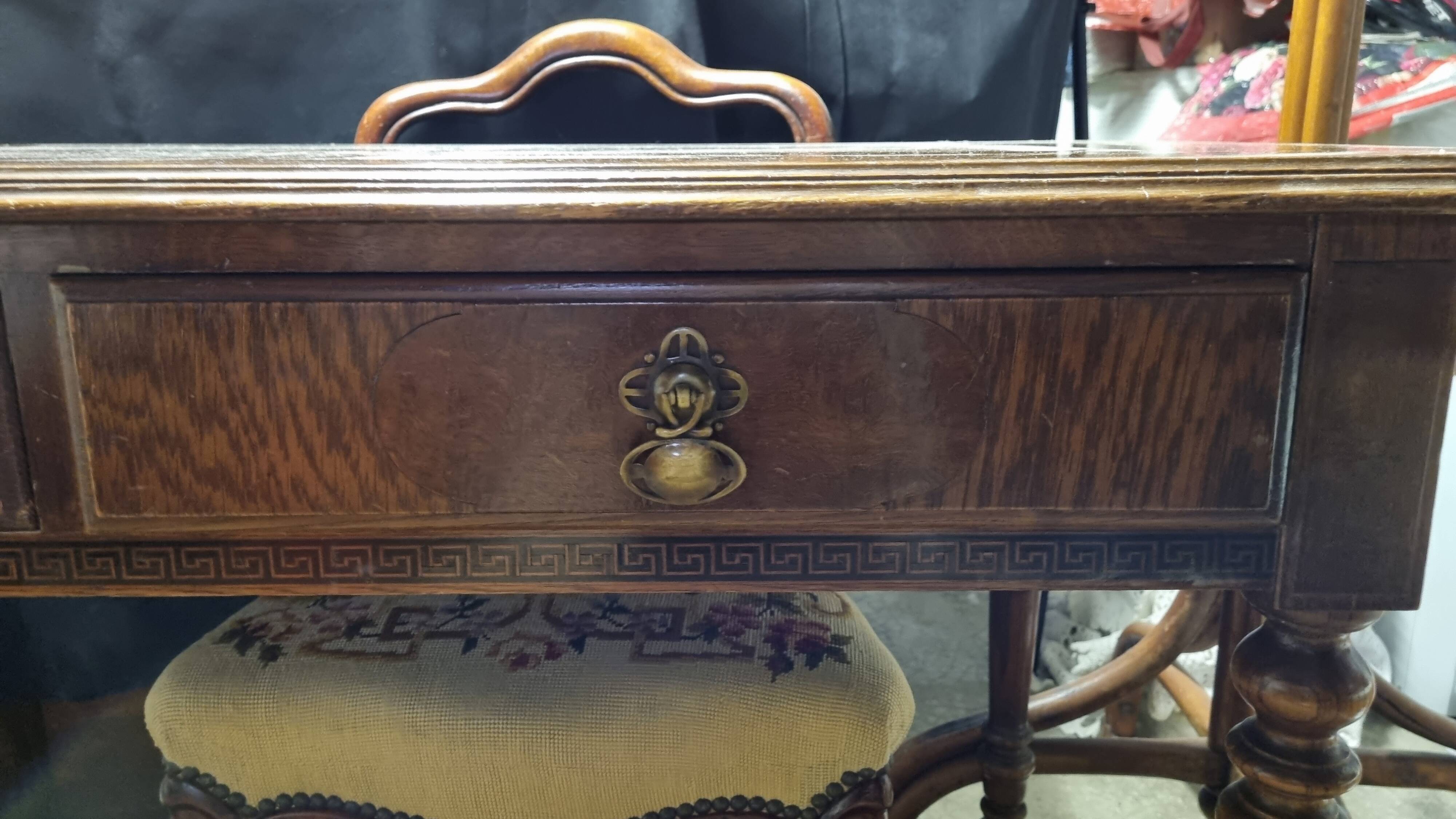Old wood desk