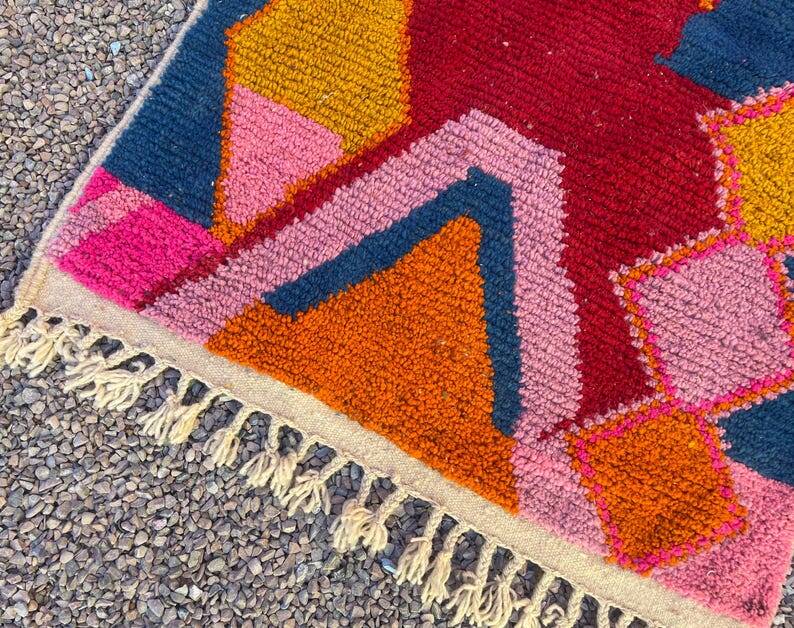 Tapis beni ouraine tissè main traditionnelle taille 150 x 250 cm