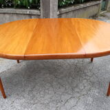 Danish teak extendable round table of the years 60