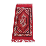 Berber red carpet handmade in pure wool