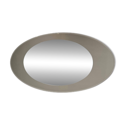 Miroir ovale de Fontana Arte, vers 1970