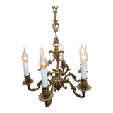 Lustre 6 lumières en bronze
