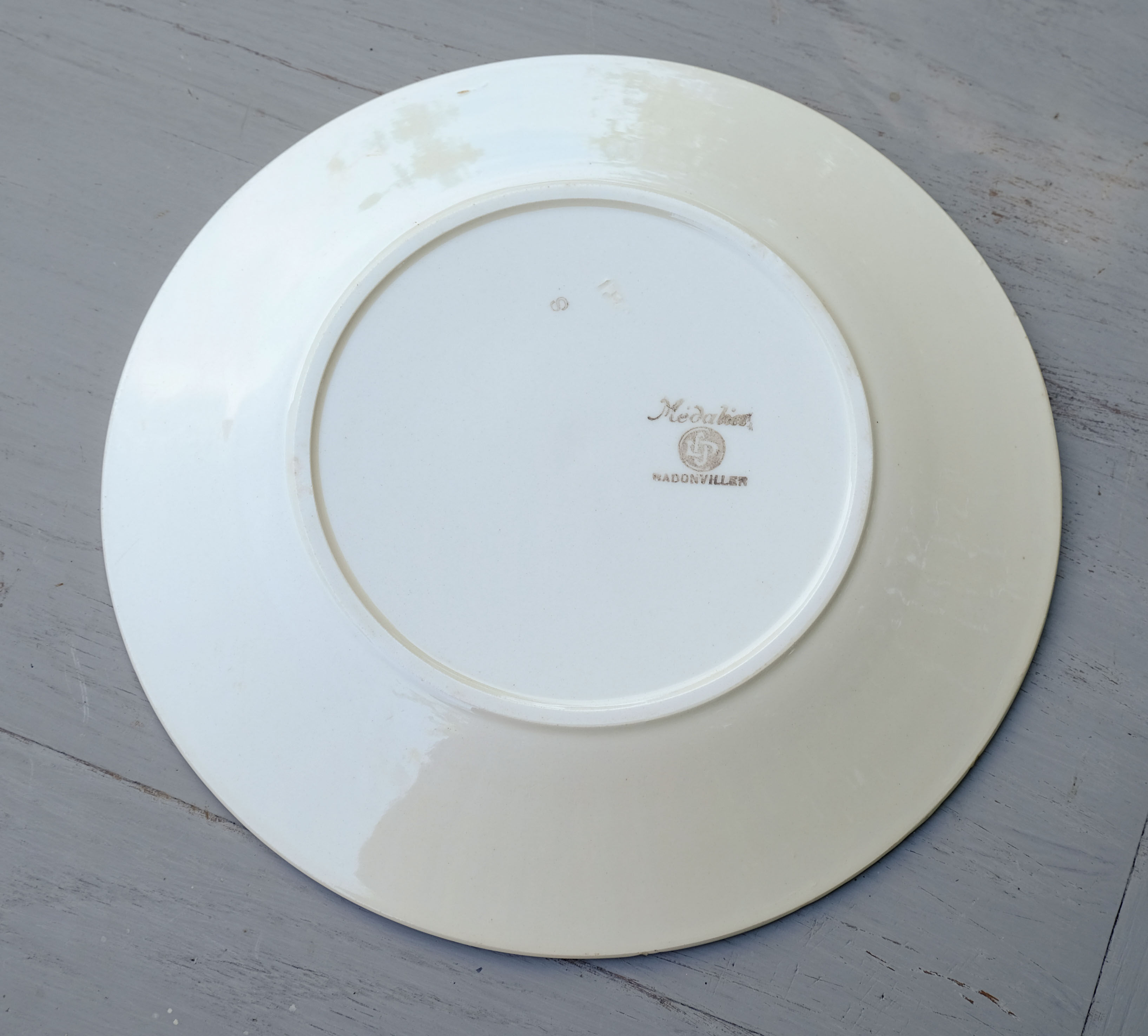 Flat plates faience Badonvillier