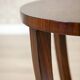 Round mahogany side table in Art Deco style from the late 20th century, 1950s.