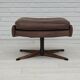 1970s, Danish swivel armchair with footstool by Madsen & Schubel.