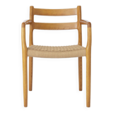 Fauteuil Niels Moller, modèle 67, Chêne, Vintage 1970