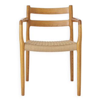 Fauteuil Niels Moller, modèle 67, Chêne, Vintage 1970