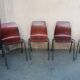 Set of 5 mismatched designer chairs germany pagholz 1960/70