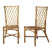 Pair of rattan chairs Tikamoon Zélie