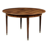 Vintage round folding dining table in rosewood by Agner Christoffersen, Denmark.