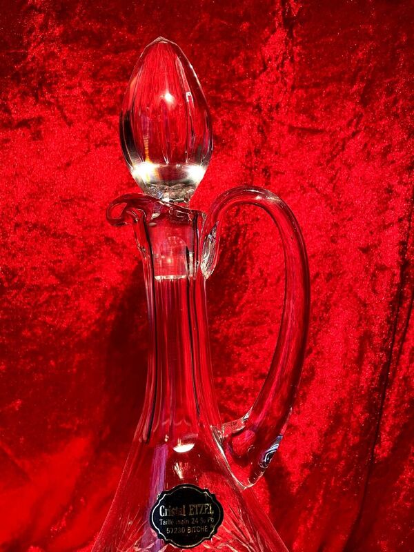 Carafe a liqueur en cristal etzel bitche