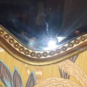 Gilded Mirror XX France Vintage Decoration Classic Gilded Wooden Frame