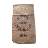 Burlap bag "grains Mr. Dubroc Broglie Eure"