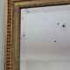 Golden gold leaf XIX mirror with an ancient bevelled ice cream 77x131cm