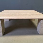 Travertine coffee table 1970s, Italy