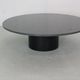 Mid-century  granite stone round coffee table, 1970's italy