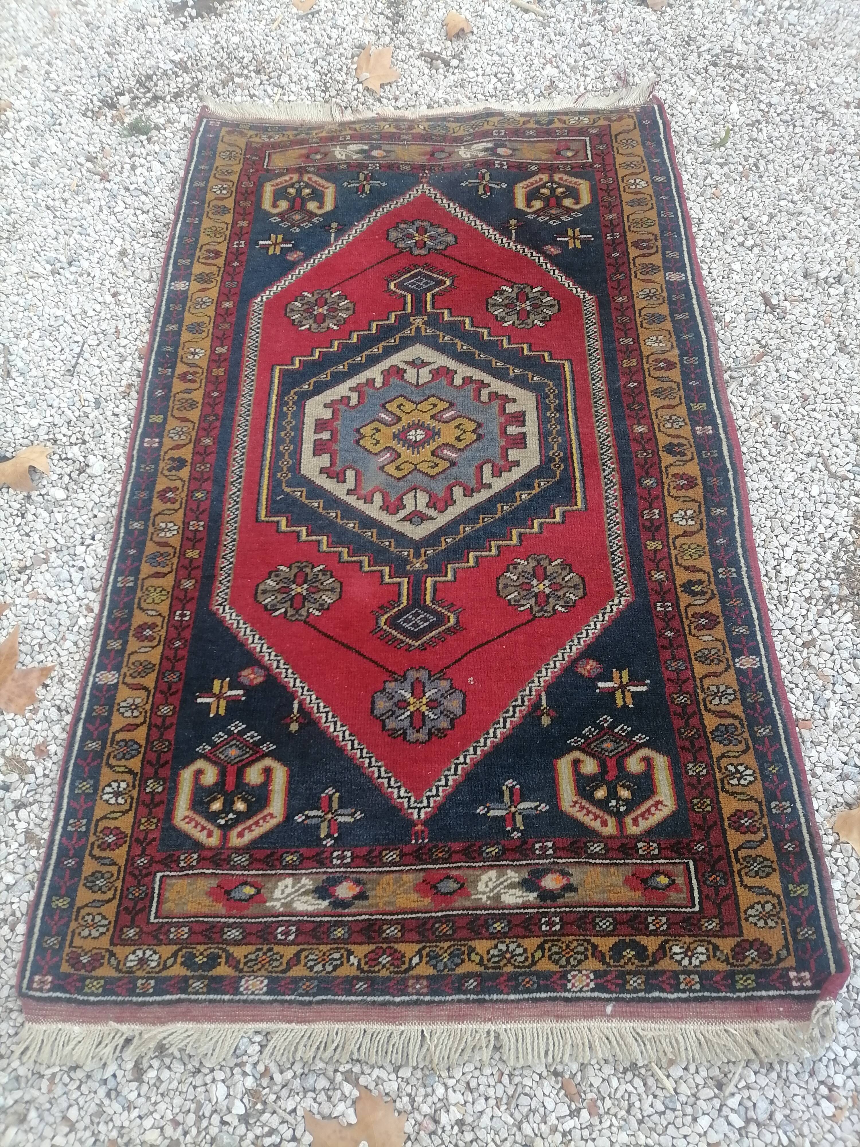 Old oriental carpet. Turkey