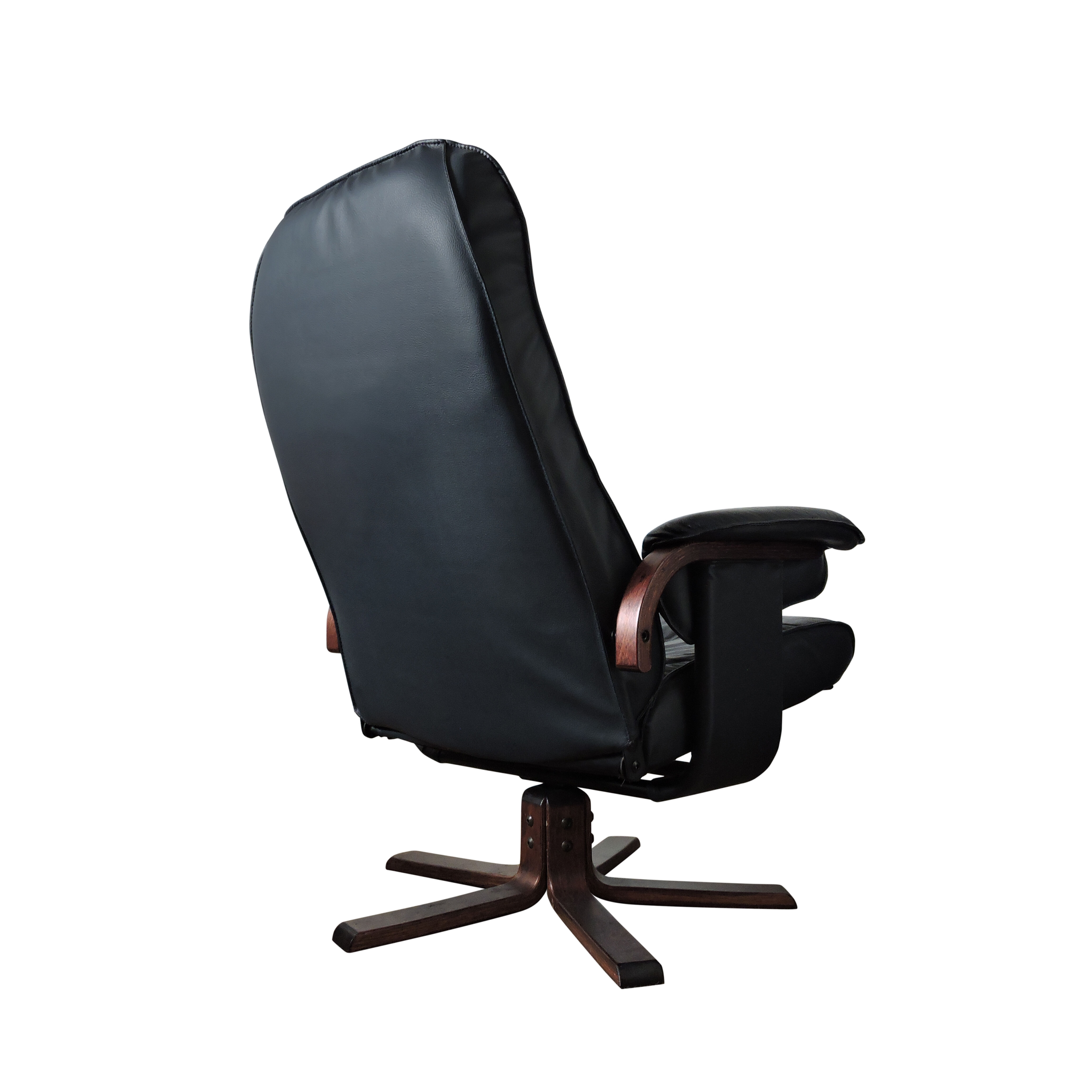 Fauteuil pivotant & ottoman de Unico