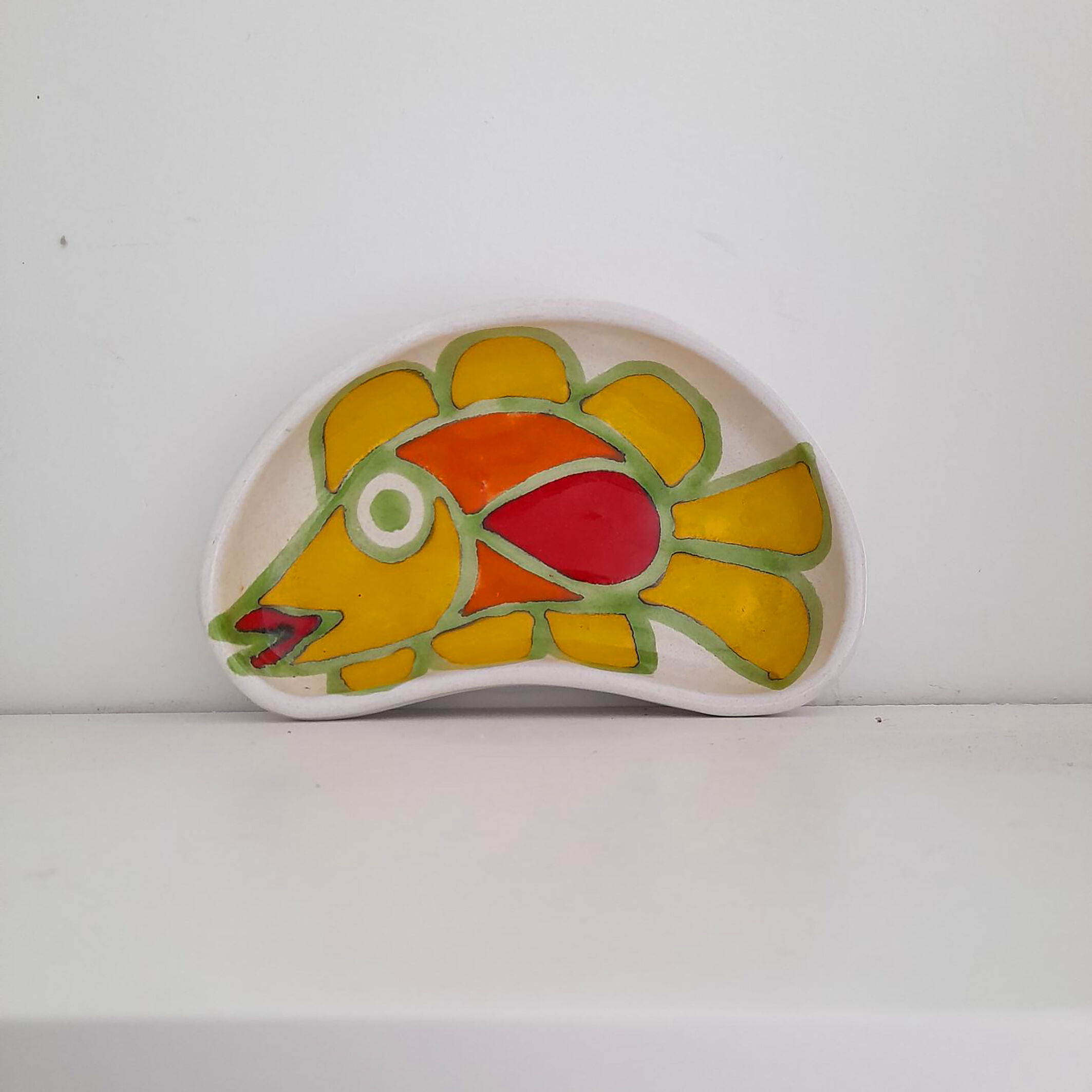 Fish trinket bowl signed Giovanni Desimone made in italy