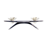 Silver metal wmf candle holder