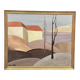 Huile su panneau suédois – « Maisons aux toits rouges » par Martina Möller