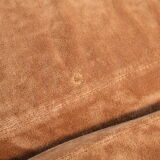 70s modular sofa, light brown velvet