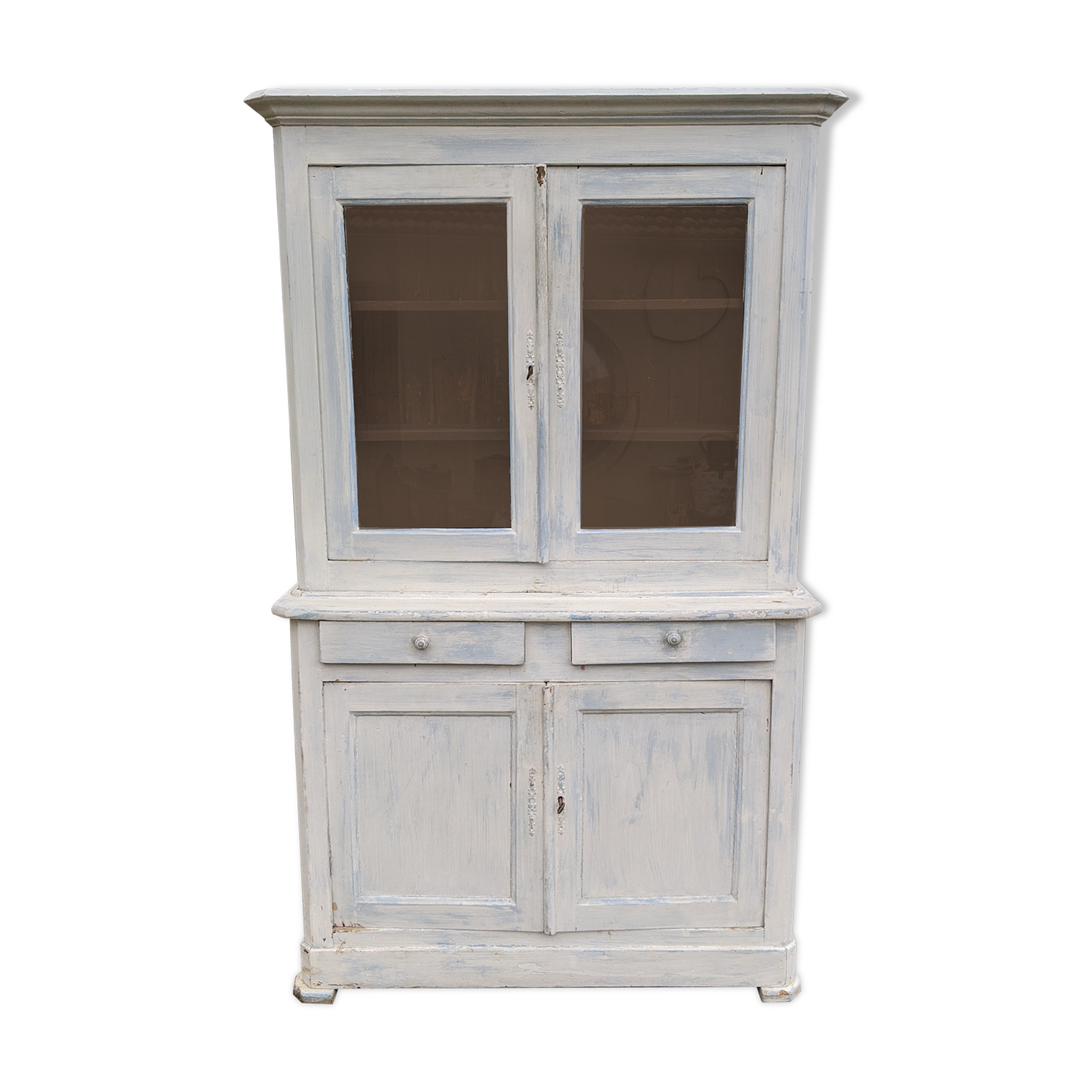 Old buffet two glass bodies