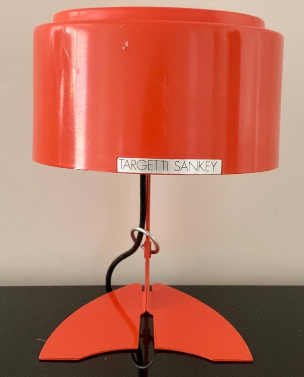 Iconic pair of targetti sankey table lamps - avantgarde italian lighting 70s