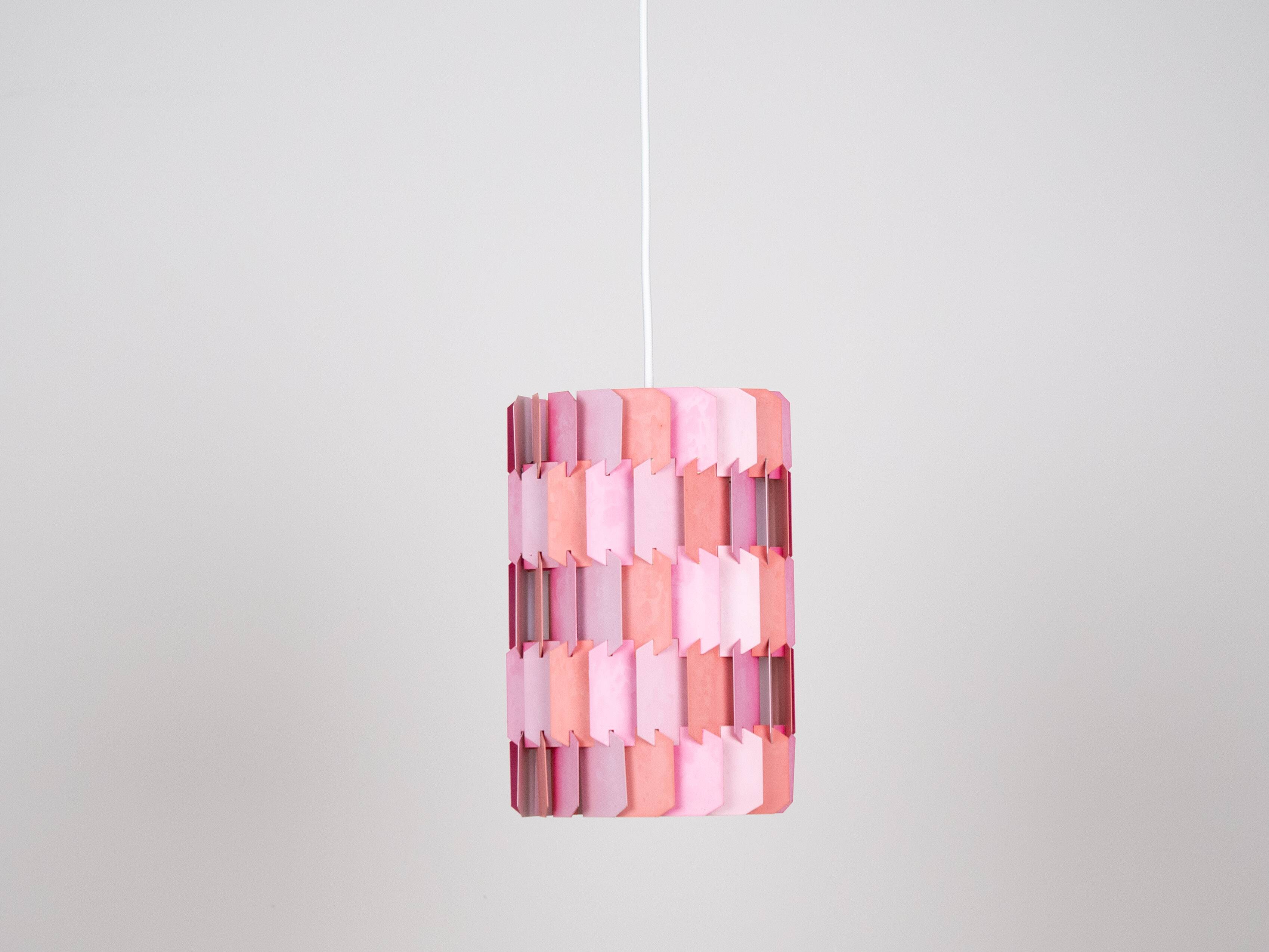 Lampe à suspension danoise vintage Facet pop de Louis Weisdorf, Lyfa, 1972