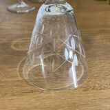 Set of 8 engraved wine glasses