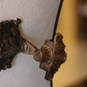 ensemble de salle de bains miroir rond et etagere