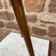 Brutalist rustic tripod farm stool made of vintage wood