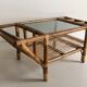 Coffee table, rattan magazines 1950