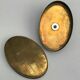 Bronze brass turtle box Decorative jewelry box vintage 50s oval lid