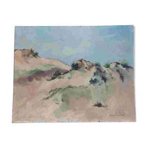 Huile sur toile ''Une