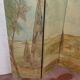 20th century three-leaf painted screen
