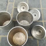 Lot of 3 spice pots in aluminum