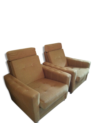 Paire de fauteuils Vintage