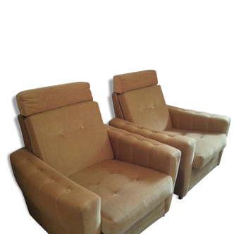 Paire de Fauteuils Vintage