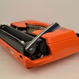 Typewriter Brother 210 orange 1970s