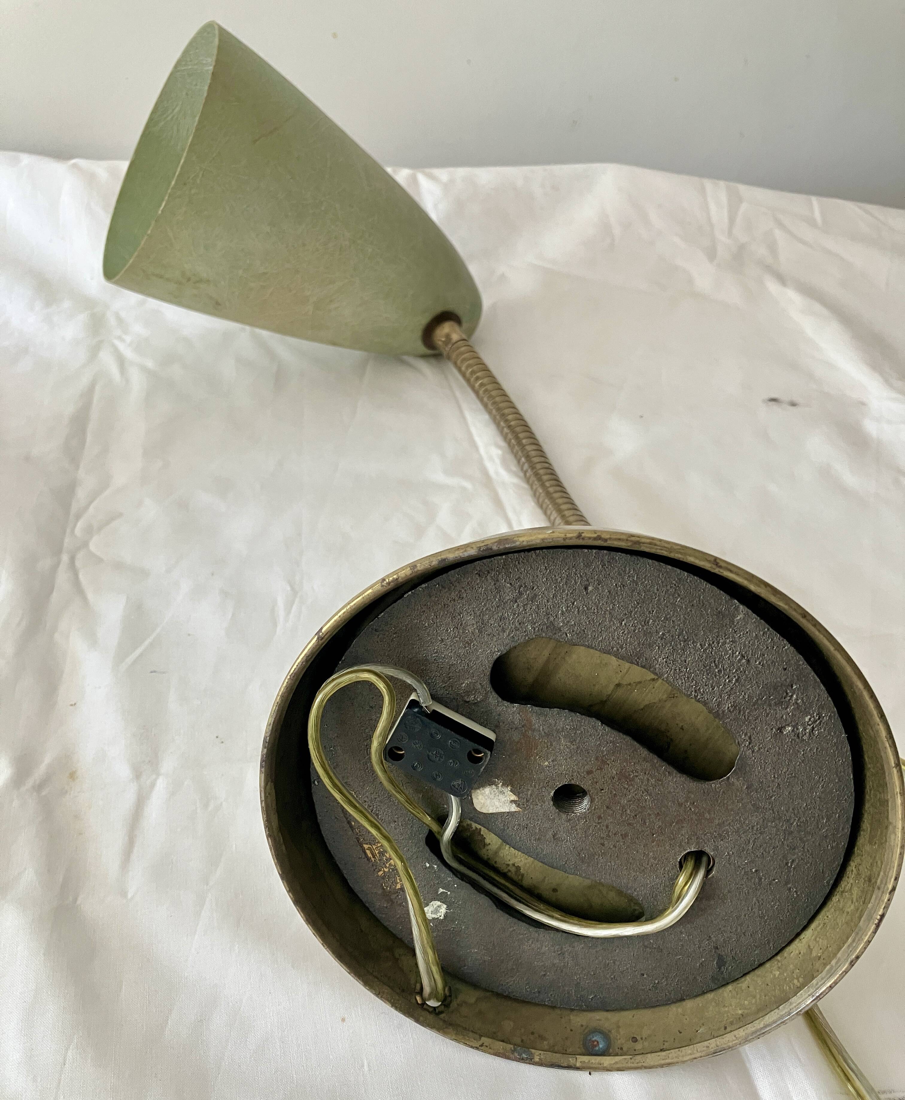 Lampe années 60 fibre de verre