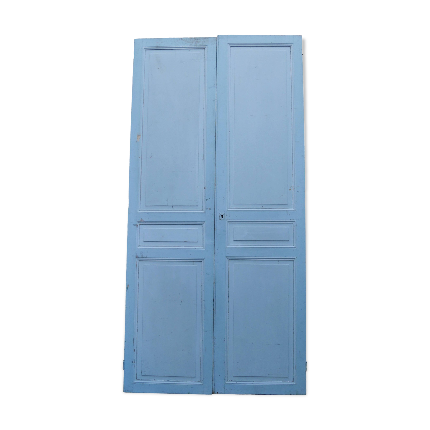 pair of large old wooden doors