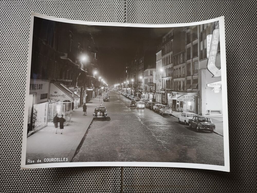 Photograph 18x24cm - Old black and white silver print - Rue de Courcelles - 1950s-1960s