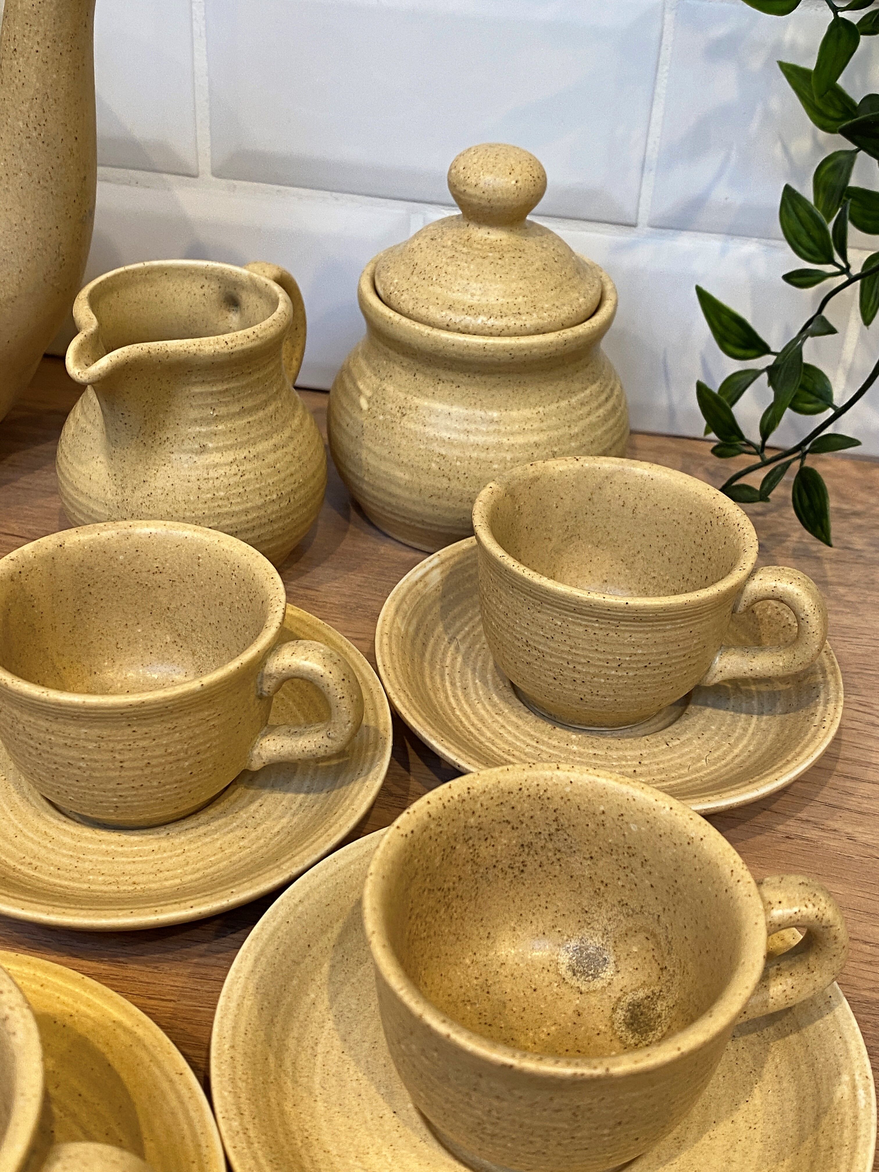 Stoneware coffee service