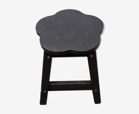 Tabouret en bois noir
