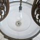 Art Nouveau chandelier in brass and bronze