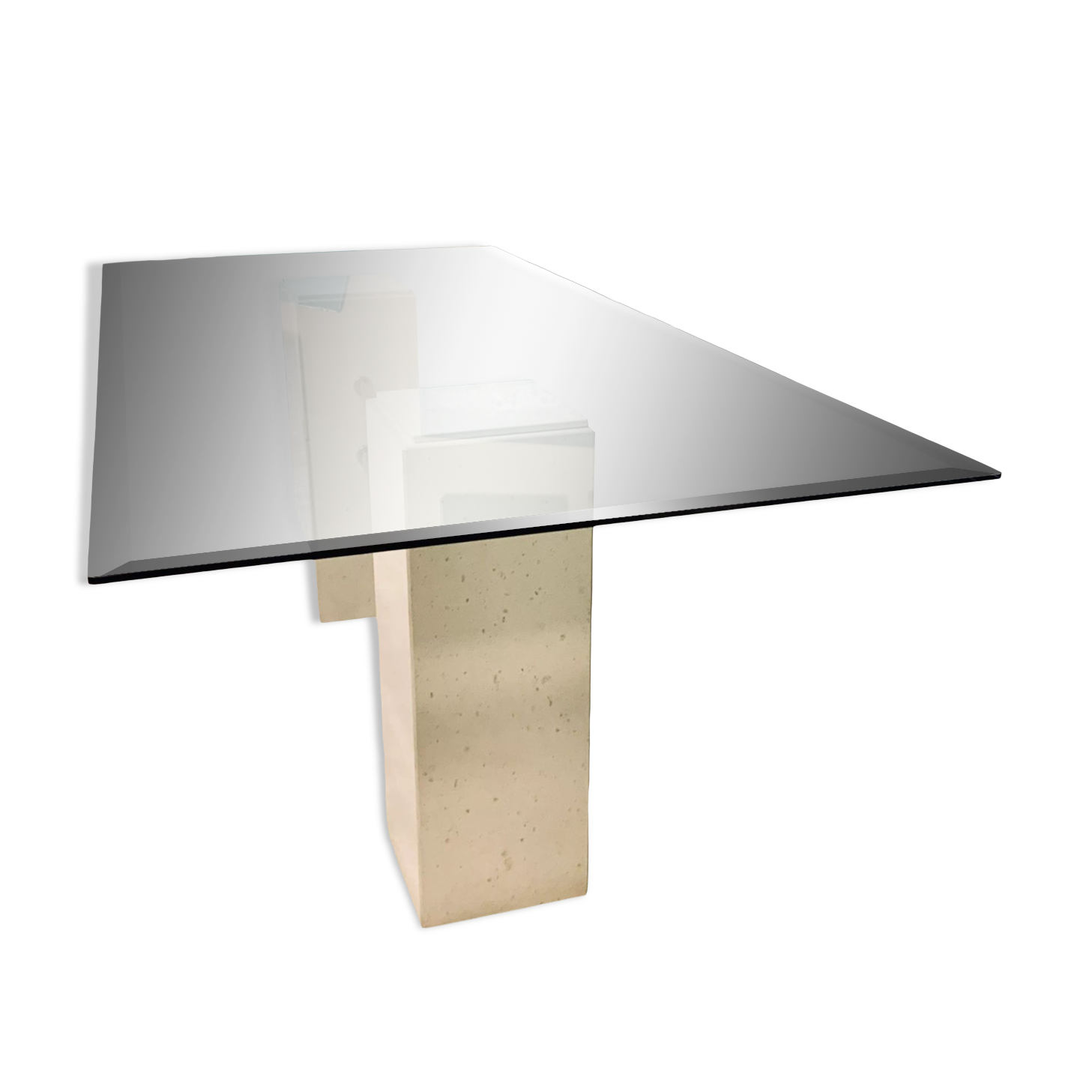 Dining table 1970/80 in travertine