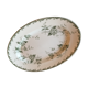 Oval dish in iron earth Saint Amand model Rosette 34 * 24