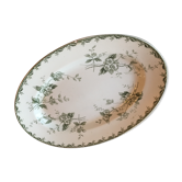 Plat ovale en terre de fer Saint Amand modèle Rosette 34*24