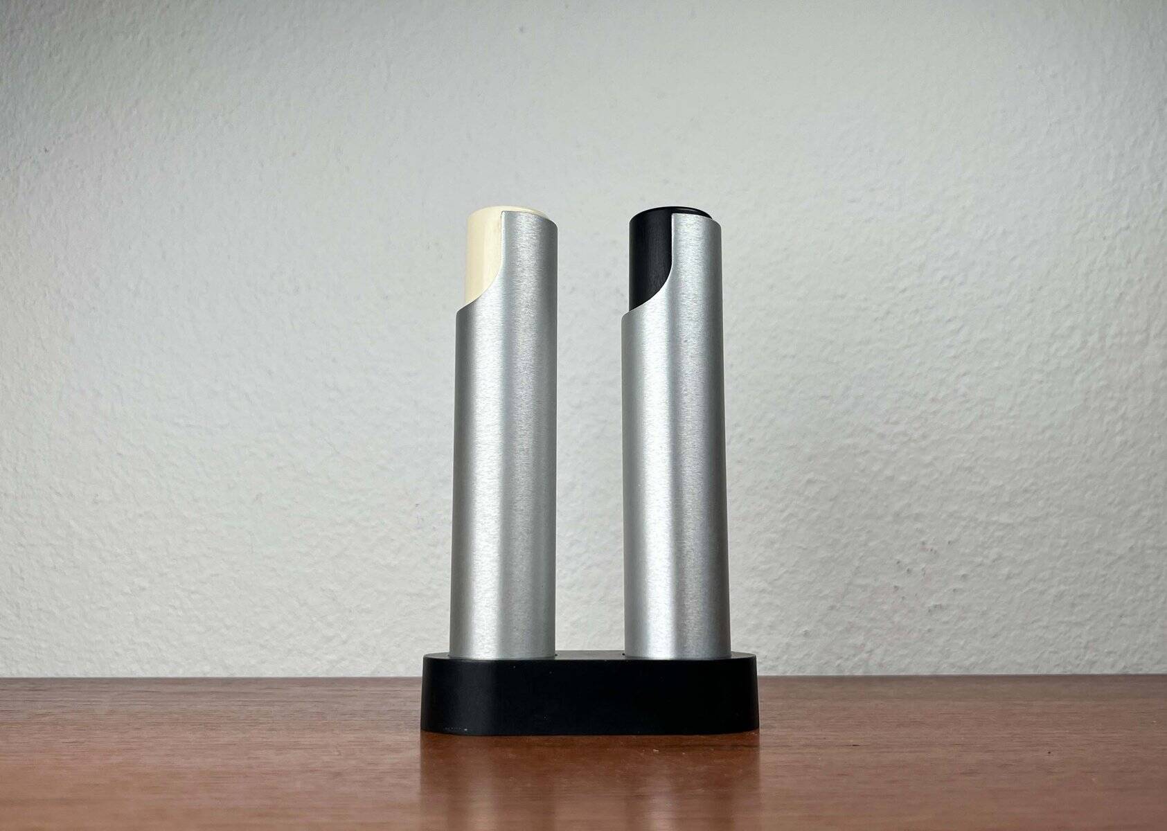 Modern mid-century Danish salt and pepper grinder by Rud Thygesen and Johnny Sørensen for Rosendahl, 1960s, set of 2.